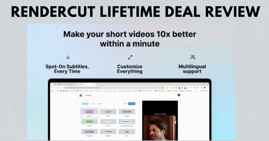 RenderCut AppSumo Lifetime Deal 2025 – Best Subtitle Maker for Videos