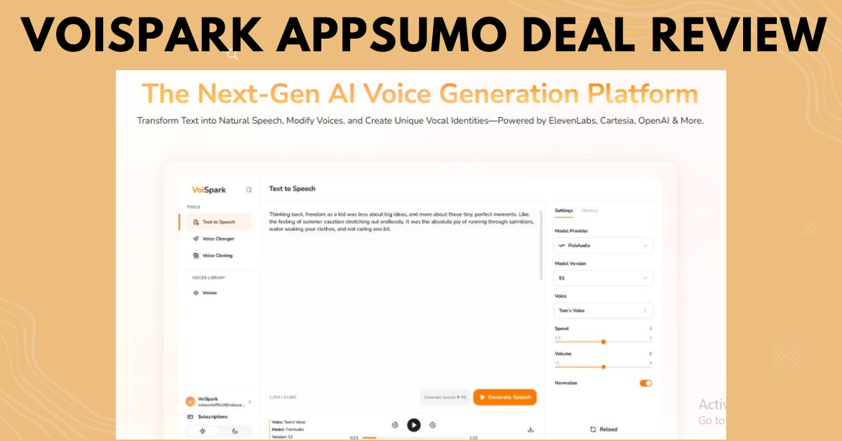 VoiSpark AppSumo Deal Review 2025: Lifetime Access Worth It?
